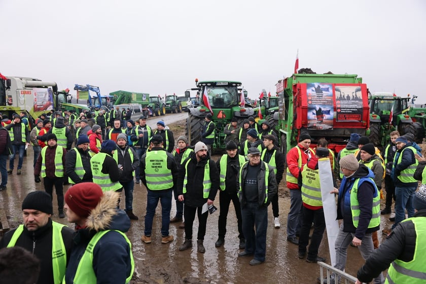 Protest rolników na drogach Dolnego Śląska 9 lutego