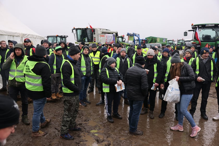 Protest rolników na drogach Dolnego Śląska 9 lutego