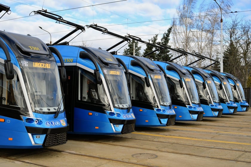 Moderus Gamma. MPK Wrocław kupiło 46 takich tramwajów.