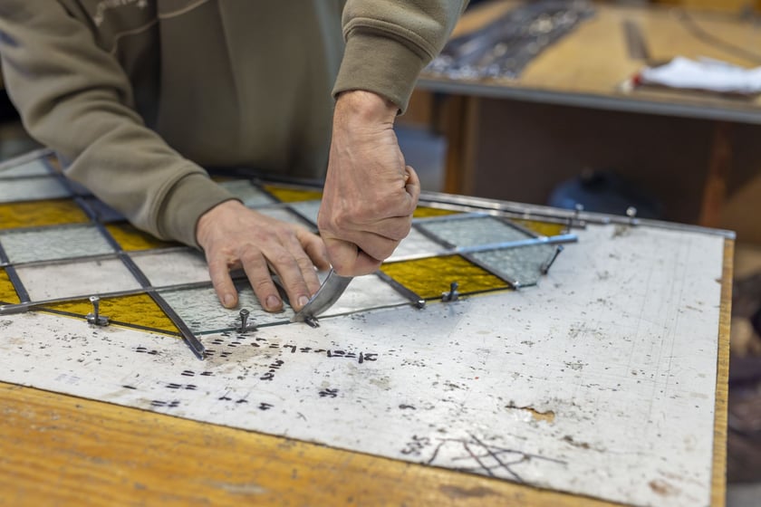 Pracownia witraży Zbigniewa Jaworskiego na Ostrowie Tumskim we Wrocławiu