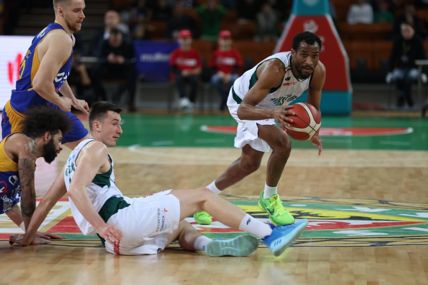 Mecz koszykarzy Śląska Wrocław ze BM Stalą Ostrów Wielkopolski