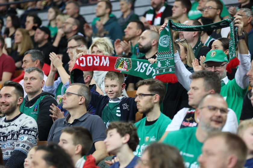 Mecz koszykarzy Śląska Wrocław ze BM Stalą Ostrów Wielkopolski