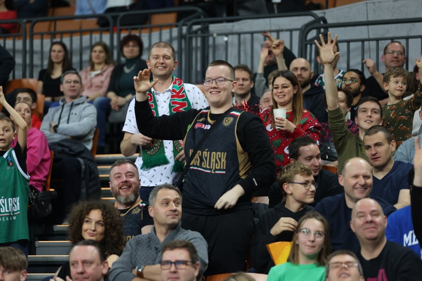 Mecz koszykarzy Śląska Wrocław ze BM Stalą Ostrów Wielkopolski
