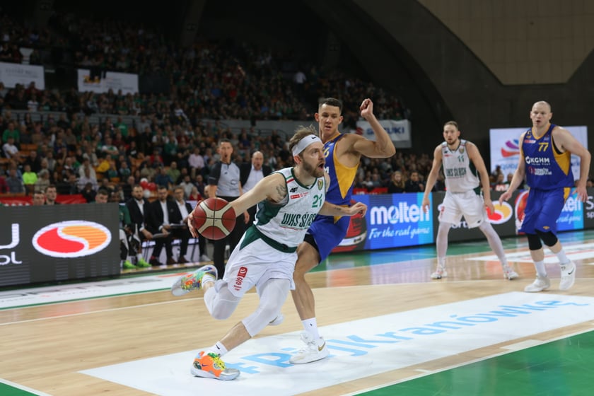 Mecz koszykarzy Śląska Wrocław ze BM Stalą Ostrów Wielkopolski
