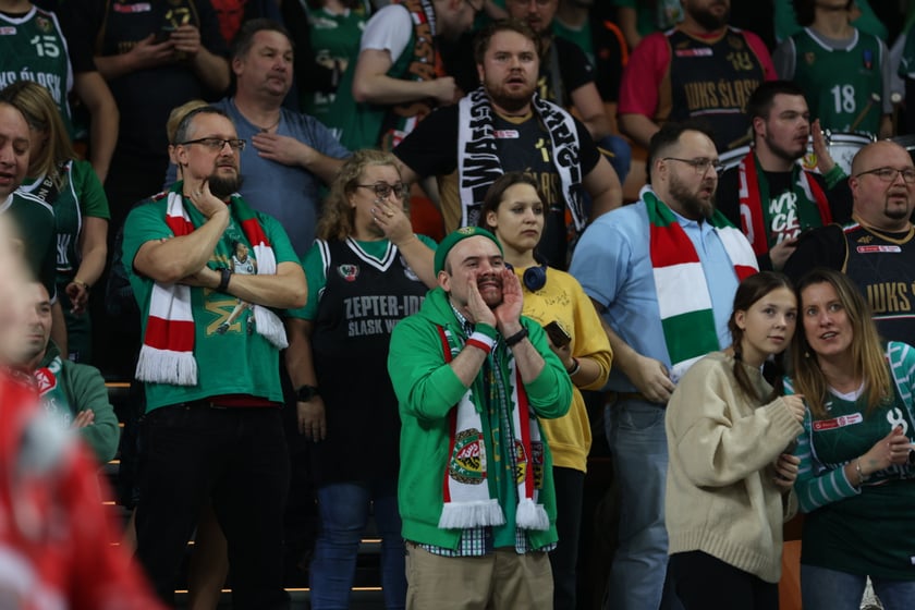 Mecz koszykarzy Śląska Wrocław ze BM Stalą Ostrów Wielkopolski