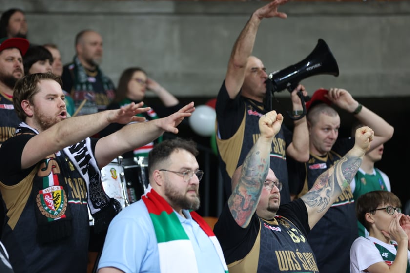Mecz koszykarzy Śląska Wrocław ze BM Stalą Ostrów Wielkopolski