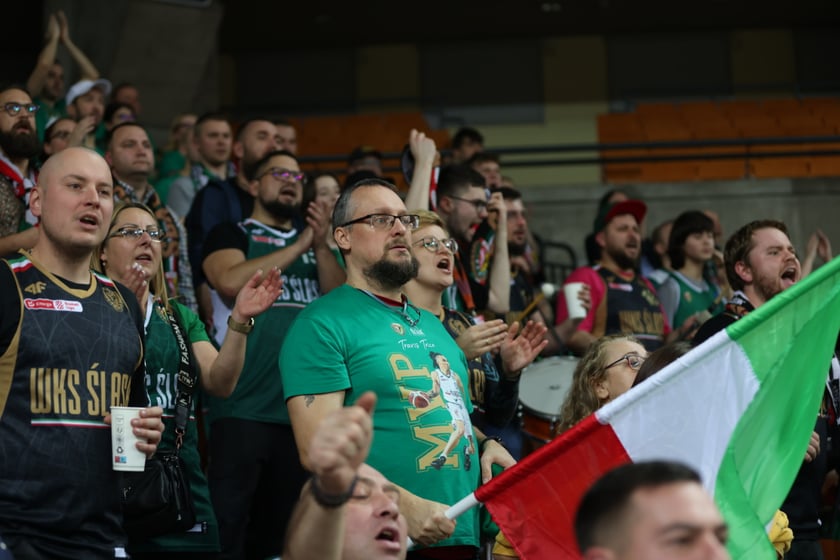 Mecz koszykarzy Śląska Wrocław ze BM Stalą Ostrów Wielkopolski