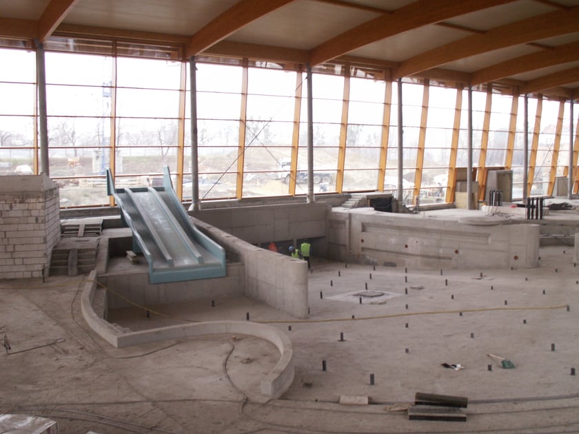 Aquapark we Wrocławiu przy ul. Borowskiej w trakcie budowy