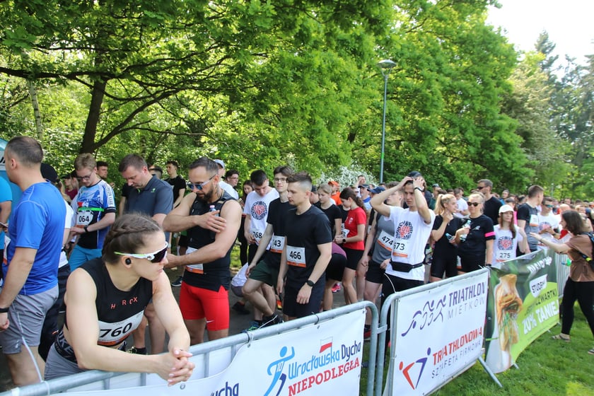 Uczestnicy Wrocławskiego Biegu Akademickiego