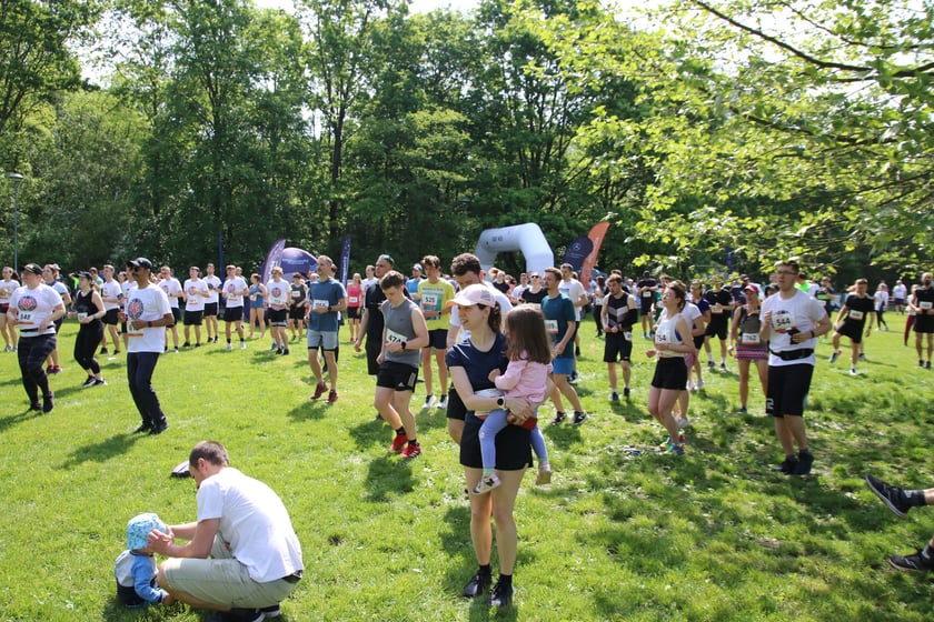 Uczestnicy Wrocławskiego Biegu Akademickiego