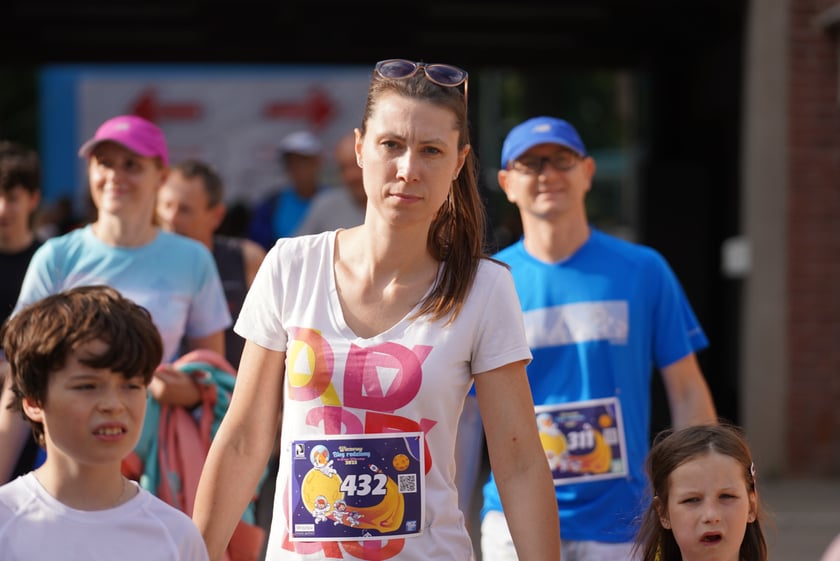 Uczestnicy Biegu Rodzinnego we Wrocławiu