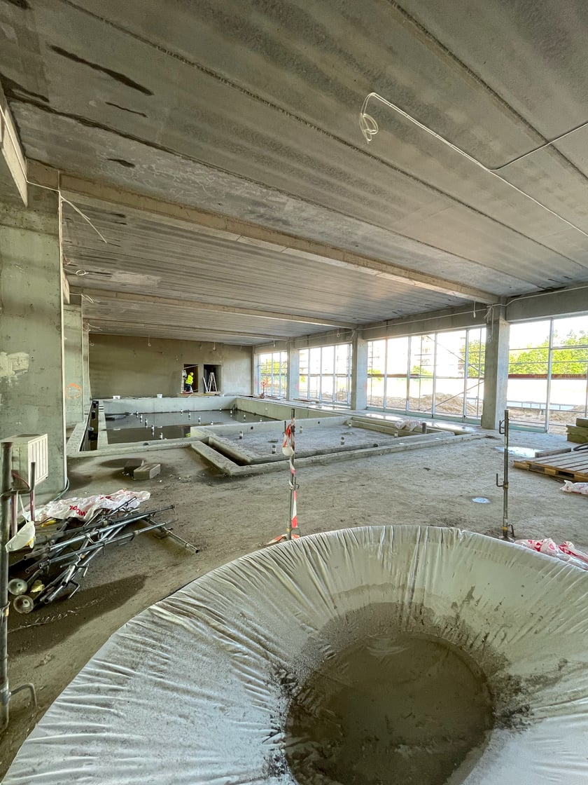 Aquapark na Zakrzowie we Wrocławiu. Zdjęcia z budowy