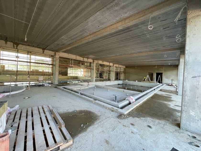 Aquapark na Zakrzowie we Wrocławiu. Zdjęcia z budowy