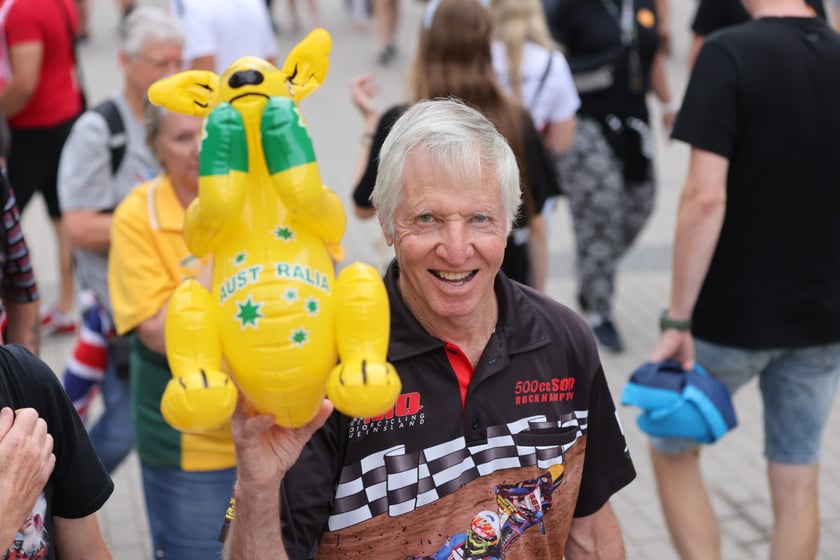 Kibice podczas Drużynowego Pucharu Świata w żużlu, Wrocław, 29 lipca 2023