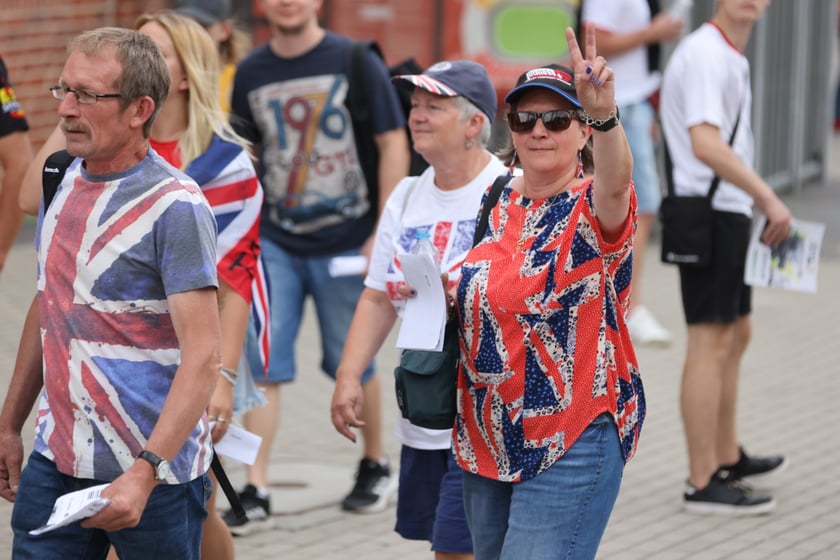 Kibice podczas Drużynowego Pucharu Świata w żużlu, Wrocław, 29 lipca 2023