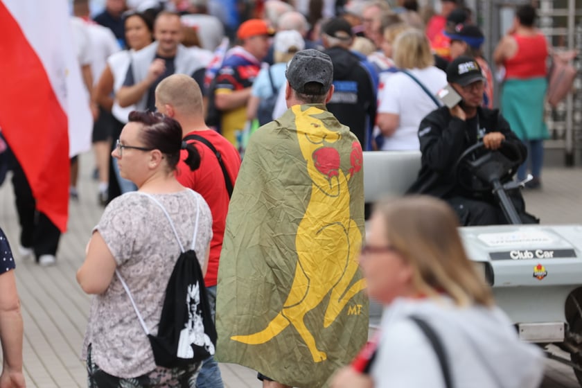 Kibice podczas Drużynowego Pucharu Świata w żużlu, Wrocław, 29 lipca 2023