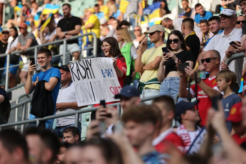 Mecz Ukraina - Anglia we Wrocławiu