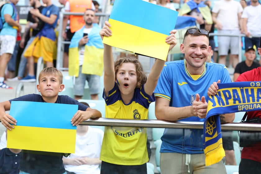 Mecz Ukraina - Anglia we Wrocławiu