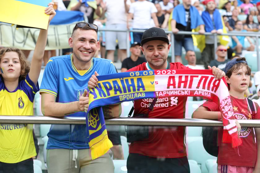 Mecz Ukraina - Anglia we Wrocławiu