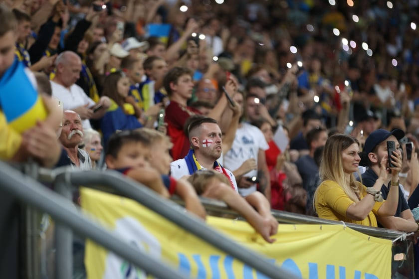 Mecz Ukraina - Anglia we Wrocławiu