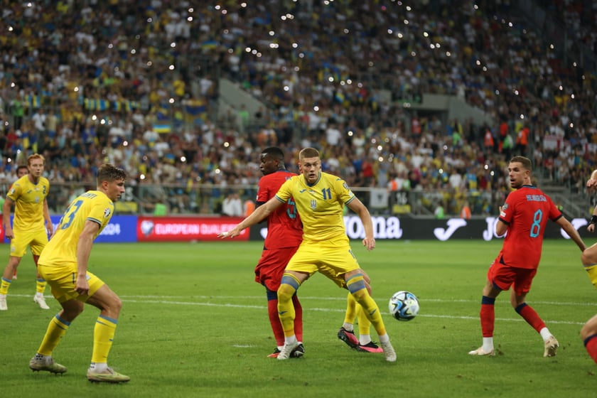 Mecz Ukraina - Anglia we Wrocławiu