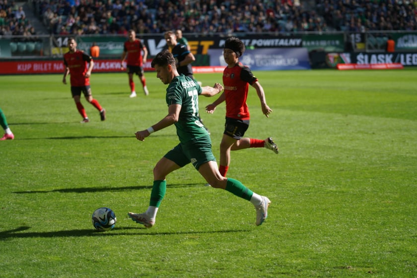 Śląsk Wrocław - Górnik Zabrze. Zdjęcia kibiców
