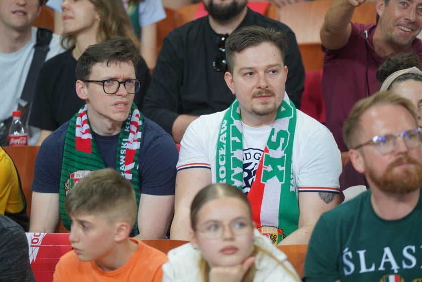 Mecz Śląska Wrocław z Treflem Sopot w Hali Stulecia.