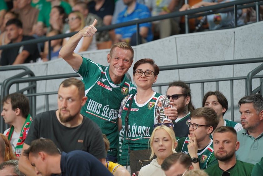 Mecz Śląska Wrocław z Treflem Sopot w Hali Stulecia.