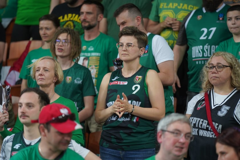 Mecz Śląska Wrocław z Treflem Sopot w Hali Stulecia.