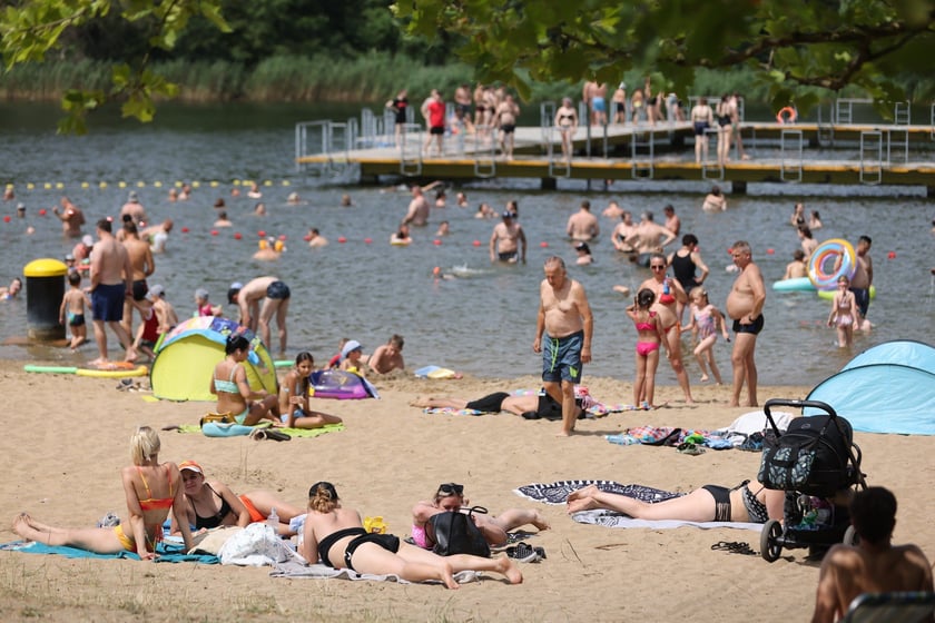 Wrocławianie na kąpielisku Morskie Oko, 30 czerwca 2024