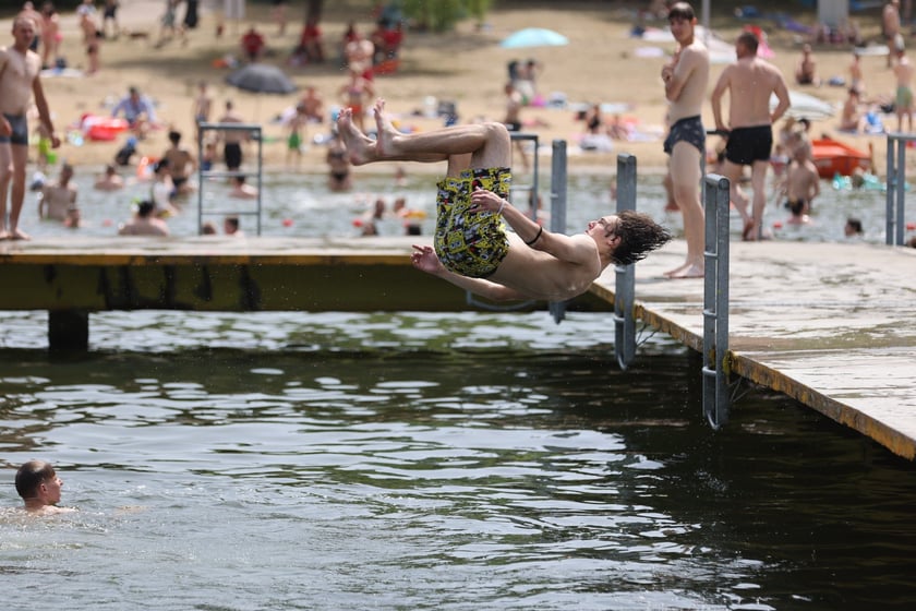 Wrocławianie na kąpielisku Morskie Oko, 30 czerwca 2024