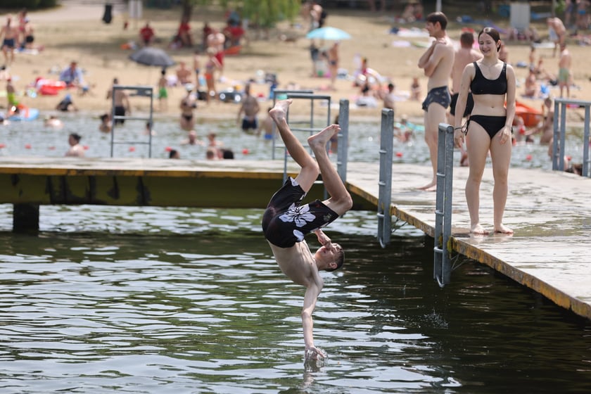Wrocławianie na kąpielisku Morskie Oko, 30 czerwca 2024