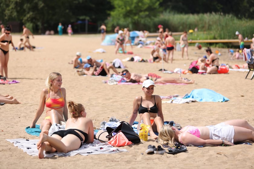 Wrocławianie na kąpielisku Morskie Oko, 30 czerwca 2024