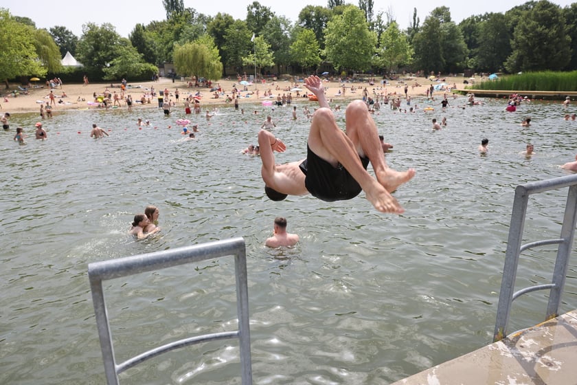 Wrocławianie na kąpielisku Morskie Oko, 30 czerwca 2024