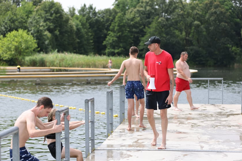 Wrocławianie na kąpielisku Morskie Oko, 30 czerwca 2024