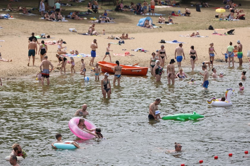 Wrocławianie na kąpielisku Morskie Oko, 30 czerwca 2024
