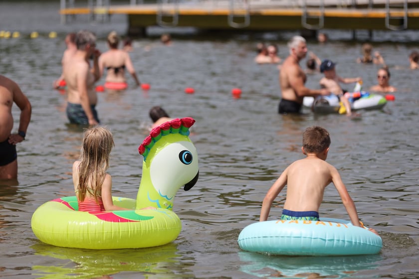 Wrocławianie na kąpielisku Morskie Oko, 30 czerwca 2024