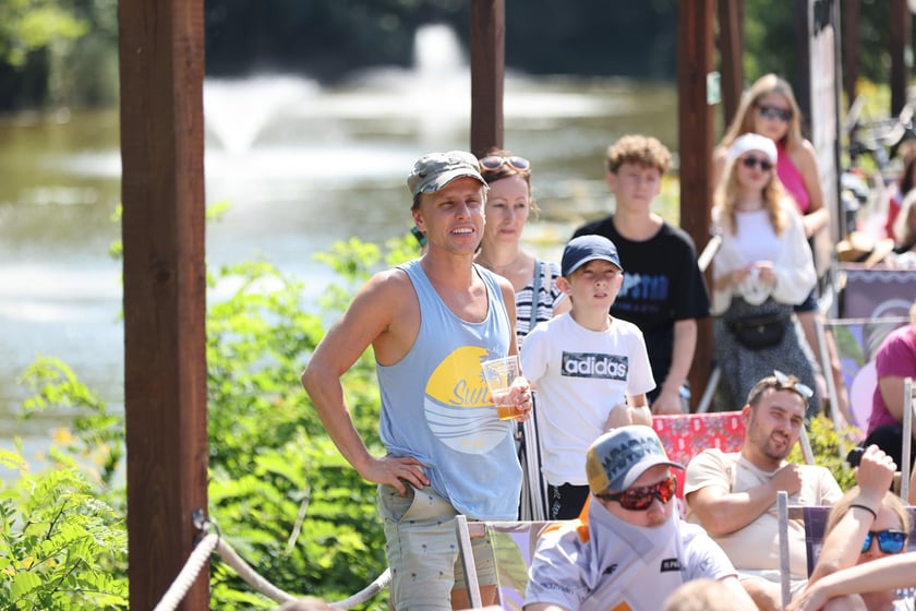 Finałowy mecz Polska-Francja  w siatkówce mężczyzn - Strefa Kibica w Porcie Węglowym we Wrocławiu