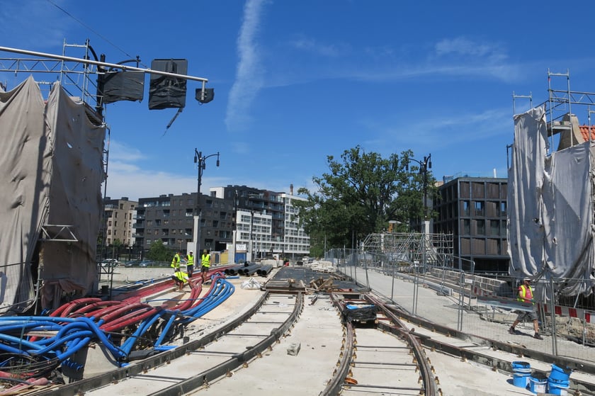 Remont mostów Pomorskich - sierpień 2022