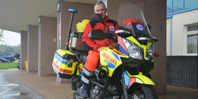 Suzuki 600 do celów medycznych - motocykl w barwach USK Wrocław