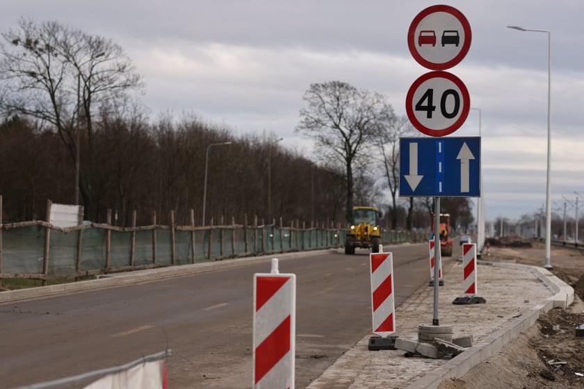 Prace prowadzone na ulicy Kosmonautów - 13 stycznia 2023 r.