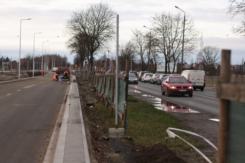 Prace prowadzone na ulicy Kosmonautów - 13 stycznia 2023 r.