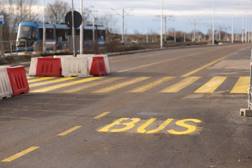 Prace prowadzone na ulicy Kosmonautów - 13 stycznia 2023 r.