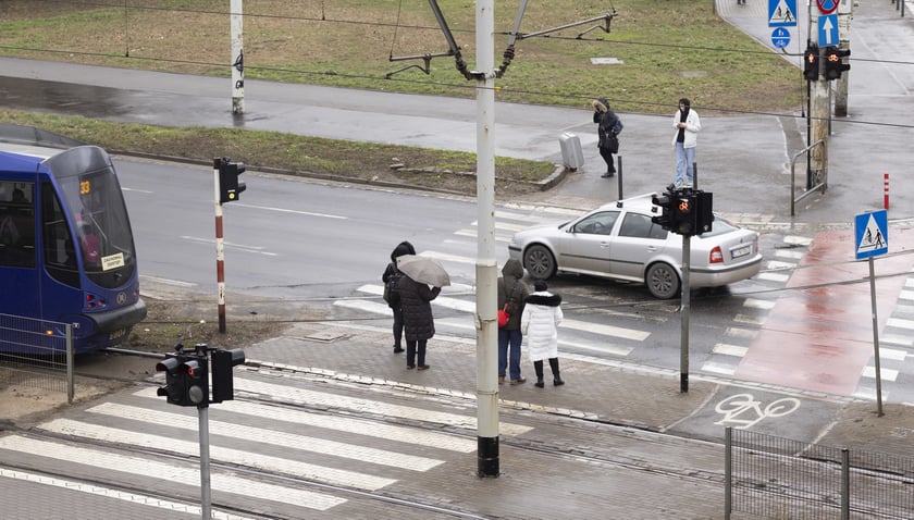 Przejście dla pieszych na placu Powstańców Warszawy