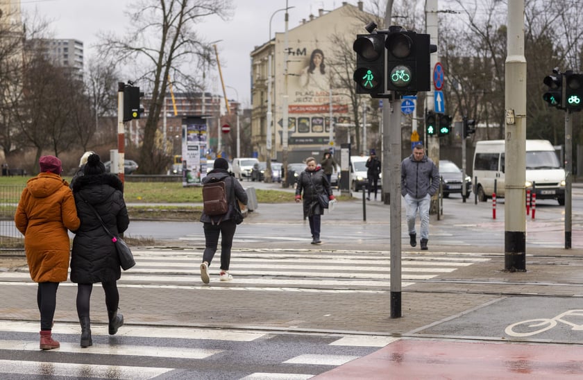 Przejście dla pieszych na placu Powstańców Warszawy