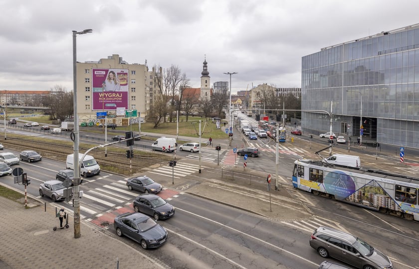 Przejście dla pieszych na placu Powstańców Warszawy