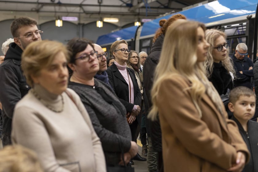 Uroczystość nadania imienia Moniki Jaworskiej tramwajowi wrocławskiego MPK