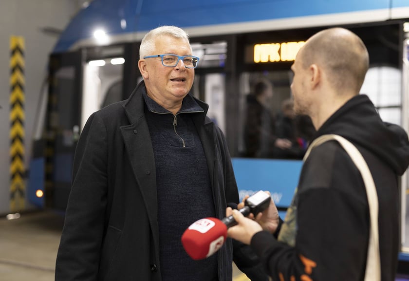 Uroczystość nadania imienia Moniki Jaworskiej tramwajowi wrocławskiego MPK