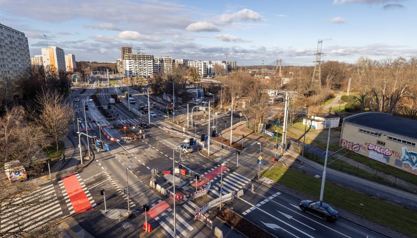 Budowa linii tramwajowej przez Popowice - rok 2022.