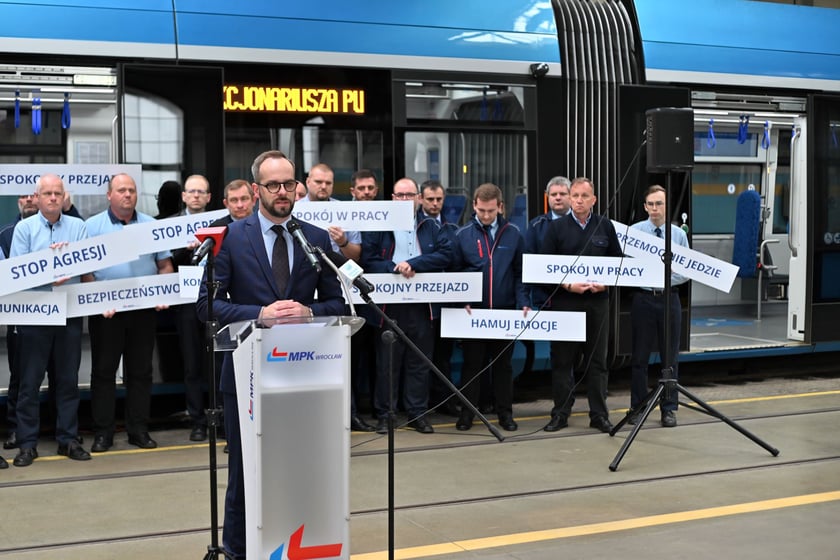 Prezes MZK w Bielsku-Białej Hubert Maślanka.